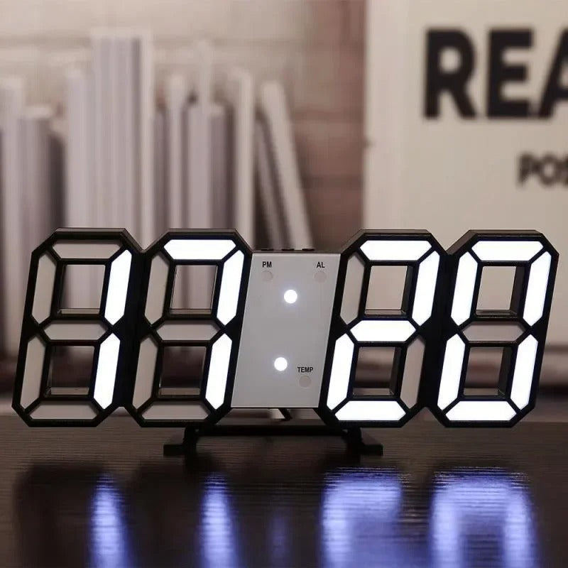 Wall Clock 3D Led Clocks Decoration for Room
