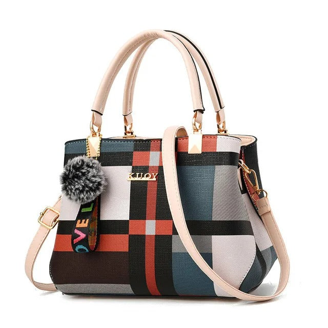 New Luxury Handbag Women Stitching Wild Messenger Bags Designer Brand Plaid Shoulder Bag Female Ladies Totes