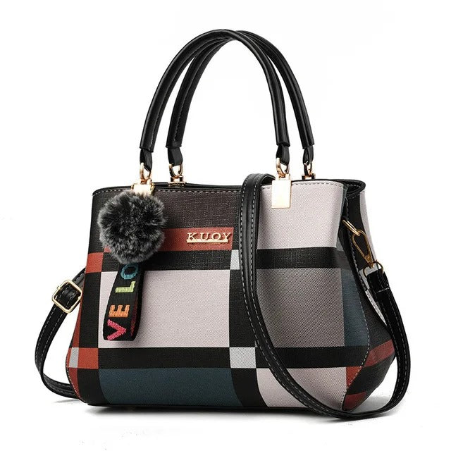 New Luxury Handbag Women Stitching Wild Messenger Bags Designer Brand Plaid Shoulder Bag Female Ladies Totes