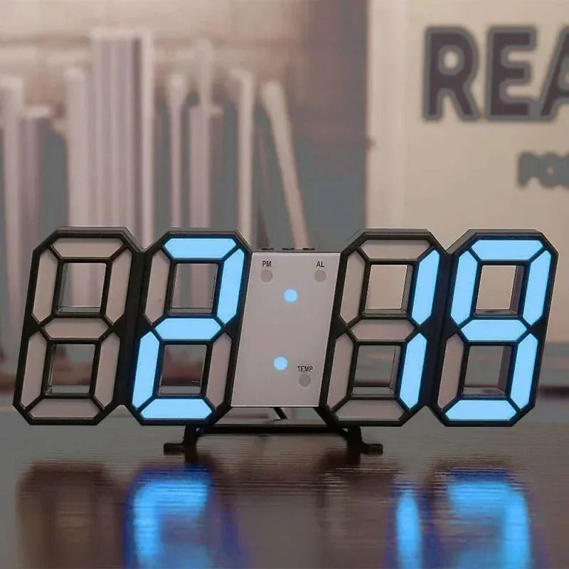 Wall Clock 3D Led Clocks Decoration for Room