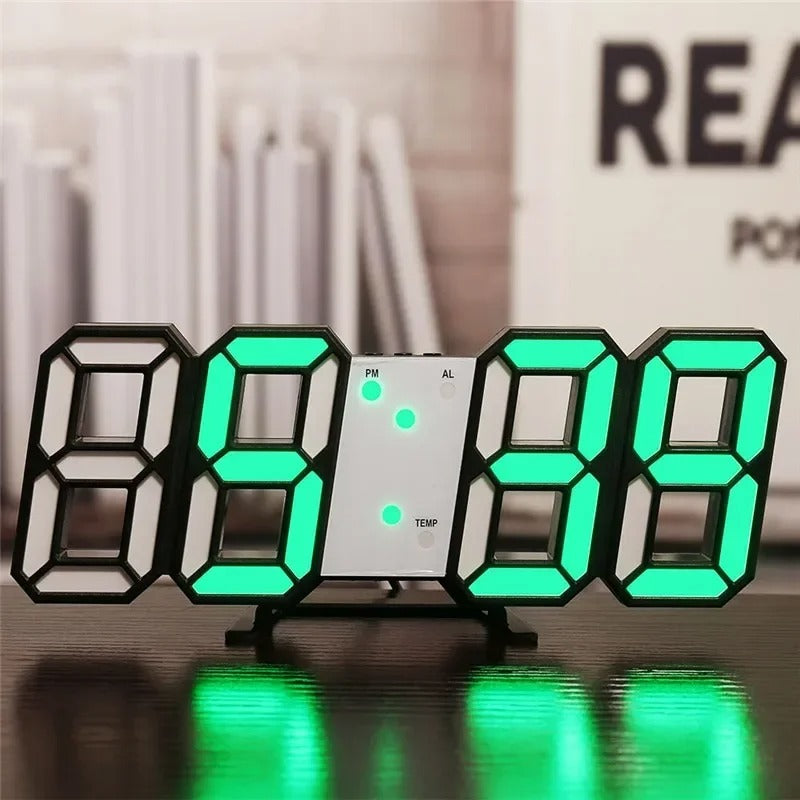 Wall Clock 3D Led Clocks Decoration for Room