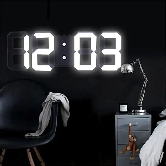 Wall Clock 3D Led Clocks Decoration for Room