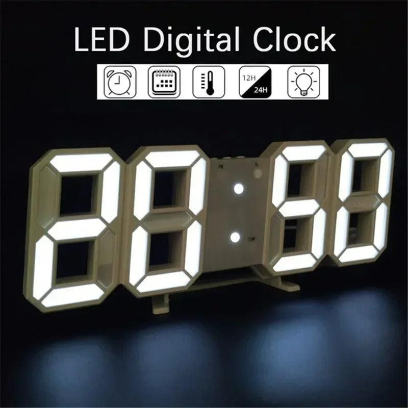 Wall Clock 3D Led Clocks Decoration for Room